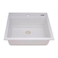 Ruvati epiCube RVG1622 23" Topmount Workstation Wet Bar and Prep Sink with Dual Ledges