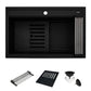 Ruvati epiCube RVG1631 31" Topmount Workstation Kitchen Sink with Dual Ledges