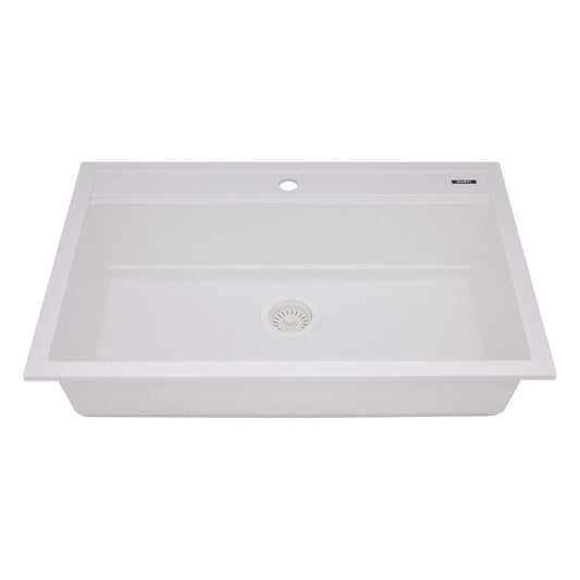 Ruvati epiCube RVG1631 31" Topmount Workstation Kitchen Sink with Dual Ledges