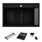 Ruvati epiCube RVG1634 34" Topmount Workstation Kitchen Sink with Dual Ledges