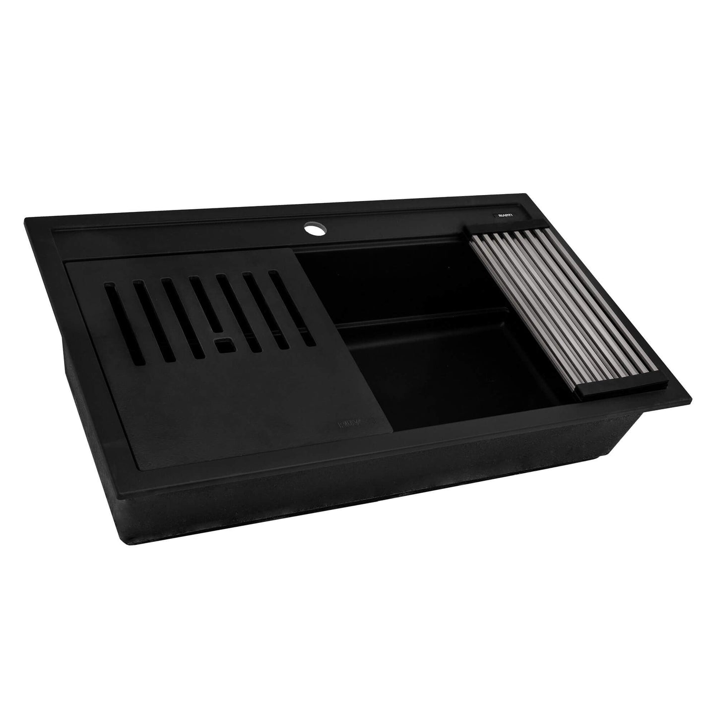 Ruvati epiCube RVG1634 34" Topmount Workstation Kitchen Sink with Dual Ledges