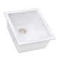 Ruvati epiGranite RVG2016 15" Undermount Single Bowl Wet Bar and Prep Sink in Arctic White Matte finish