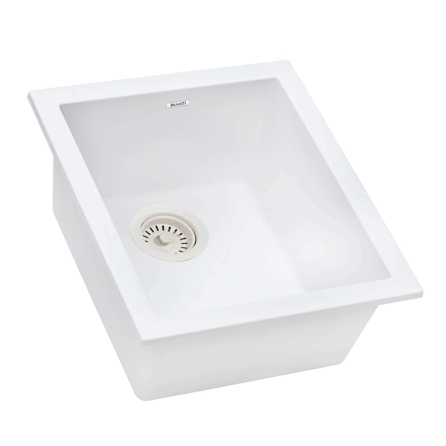 Ruvati epiGranite RVG2016 15" Undermount Single Bowl Wet Bar and Prep Sink