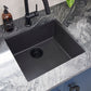 Ruvati RVG2018 17" Square Granite Composite Undermount Bar Prep Sink