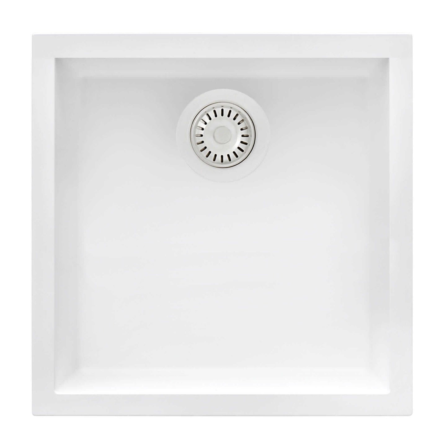 Ruvati RVG2018 17" Square Granite Composite Undermount Bar Prep Sink