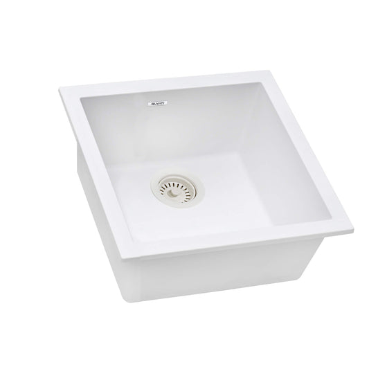 Ruvati RVG2018 17" Square Granite Composite Undermount Bar Prep Sink
