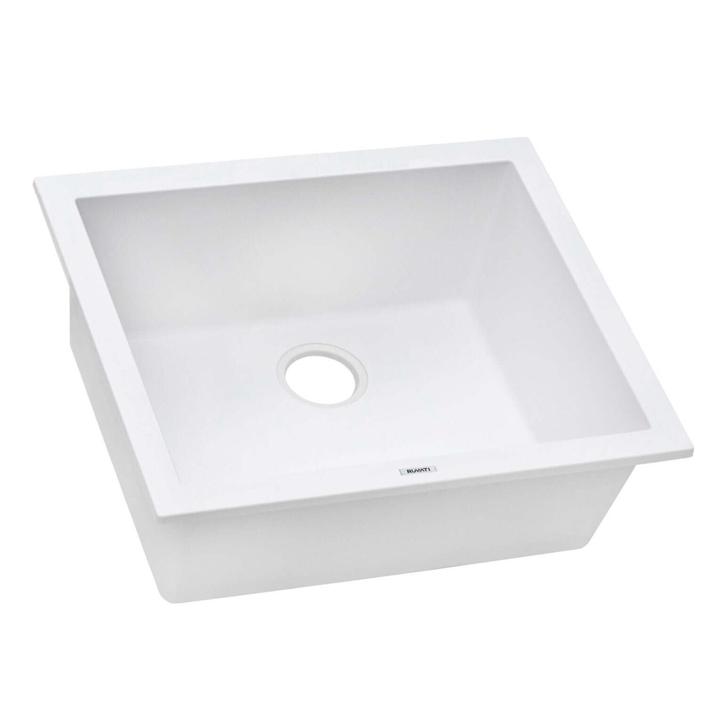 Ruvati RVG2021 21" Granite Composite Undermount Bar Prep Sink with deep bowl design and durable finish.