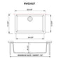 Ruvati RVG2027 27" Granite Composite Undermount Single Bowl Sink