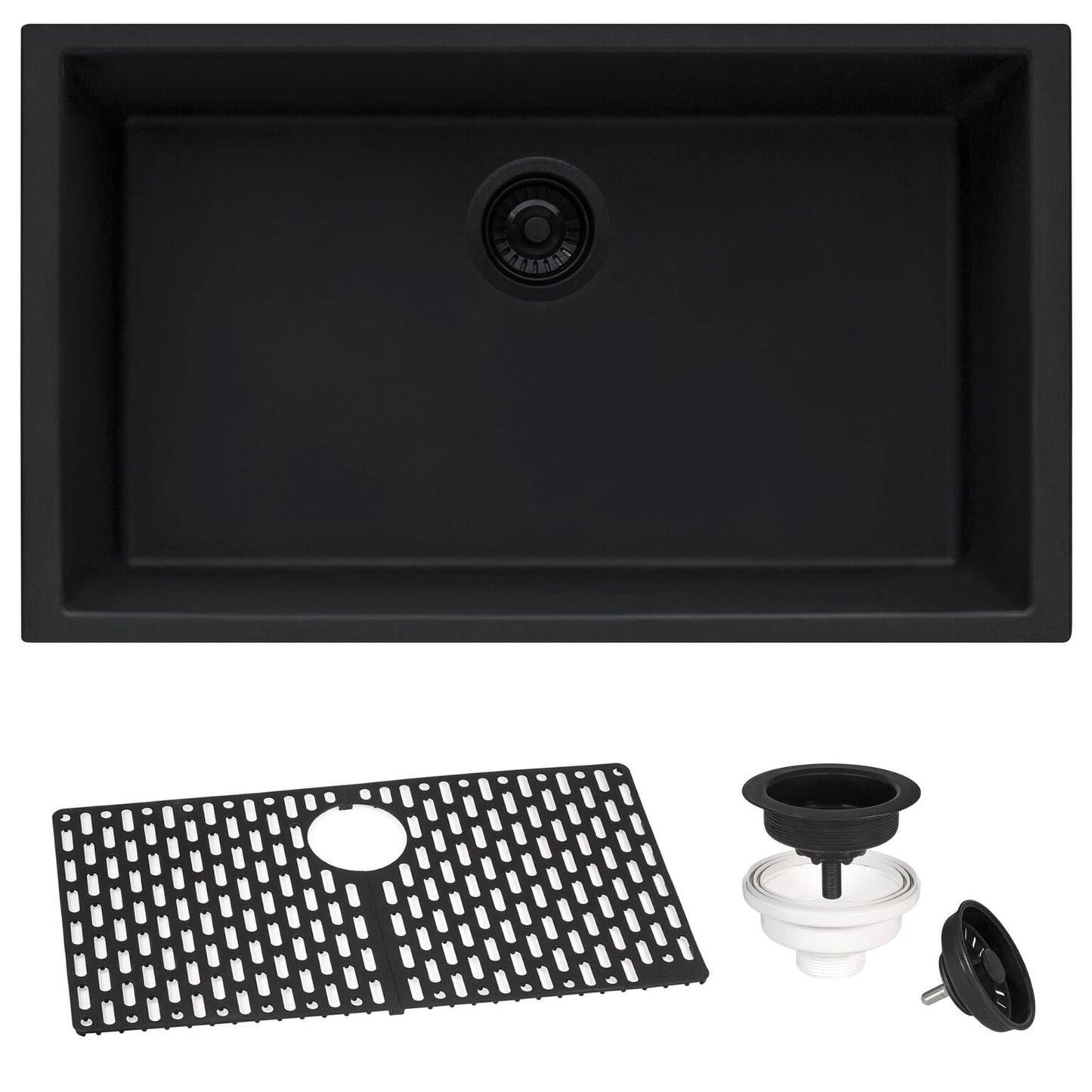 Ruvati RVG2027 27" Granite Composite Undermount Single Bowl Sink