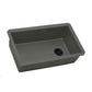 Ruvati 32" epiGranite Undermount Kitchen Sink in Juniper Green with single bowl design and offset drain hole.