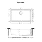 Ruvati RVG2080 32" Granite Composite Undermount Single Bowl Kitchen Sink