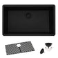 Ruvati RVG2080 32" Granite Composite Undermount Single Bowl Kitchen Sink