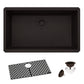 Ruvati RVG2080 32" Granite Composite Undermount Single Bowl Kitchen Sink