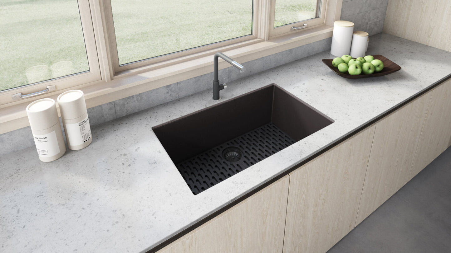 Ruvati RVG2080 32" Granite Composite Undermount Single Bowl Kitchen Sink