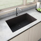 Ruvati RVG2080 32" Granite Composite Undermount Single Bowl Kitchen Sink