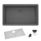 Ruvati RVG2080 32" Granite Composite Undermount Single Bowl Kitchen Sink