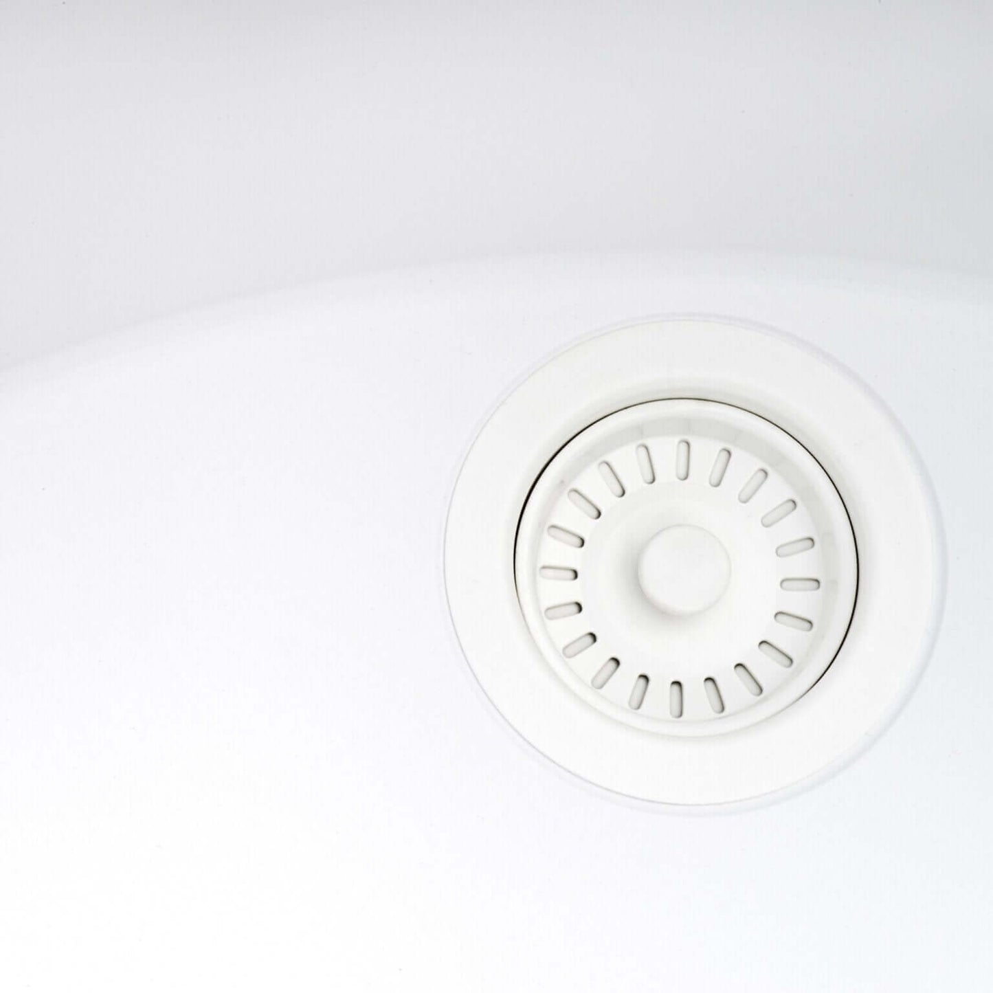 Drain assembly of Ruvati RVG2080 32" Granite Composite Undermount Single Bowl Kitchen Sink.