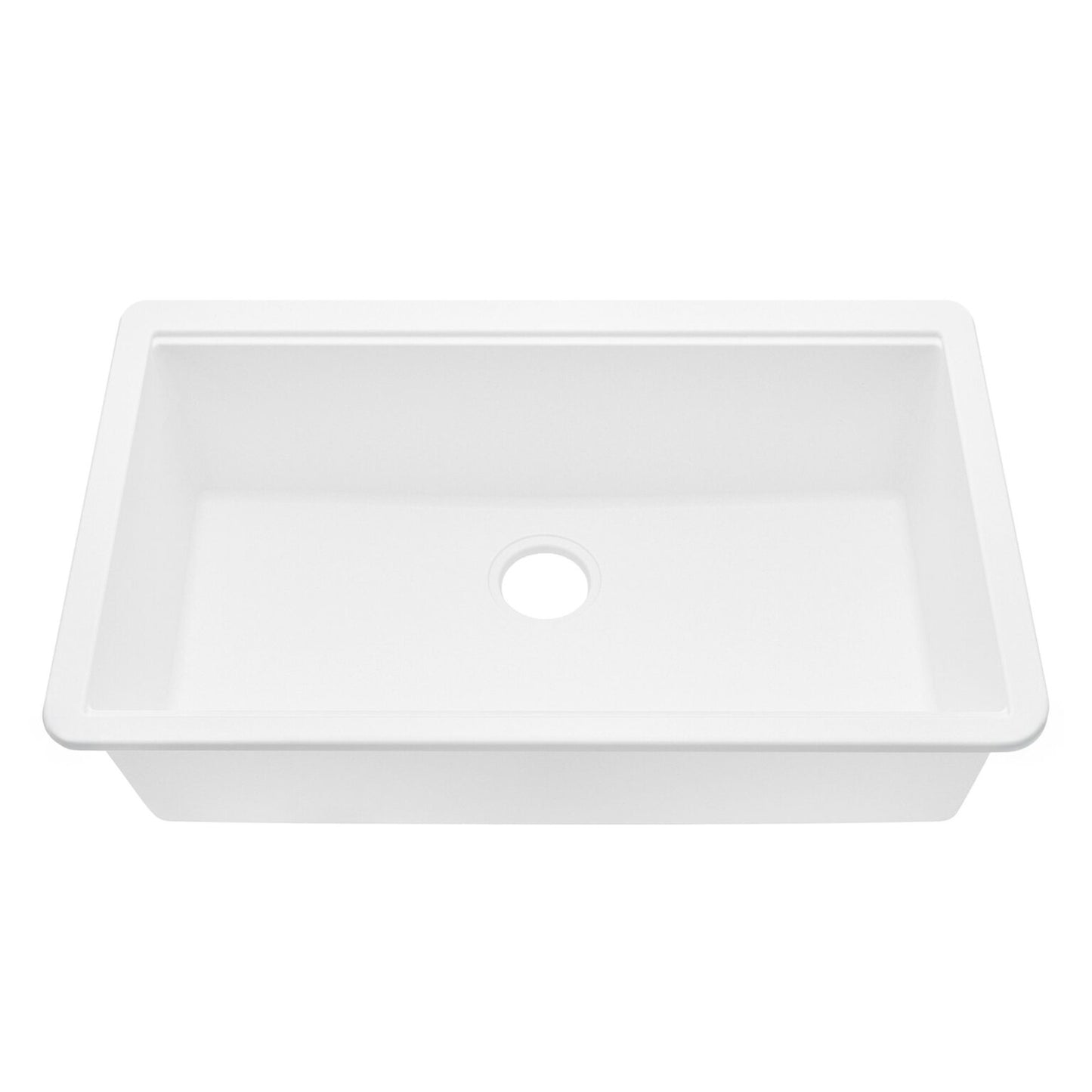 Ruvati RVG2303 32" Granite Composite Undermount Workstation Kitchen Sink