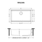 Ruvati RVG2306 32" Granite Composite Undermount Workstation Kitchen Sink