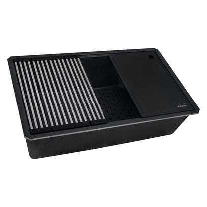 Ruvati RVG2306 32" Granite Composite Undermount Workstation Kitchen Sink