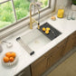 Ruvati RVG2306 32" Granite Composite Undermount Workstation Kitchen Sink