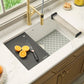Ruvati RVG2306 32" Granite Composite Undermount Workstation Kitchen Sink