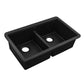 Ruvati RVG2343 32" Granite Composite Undermount Workstation Sink