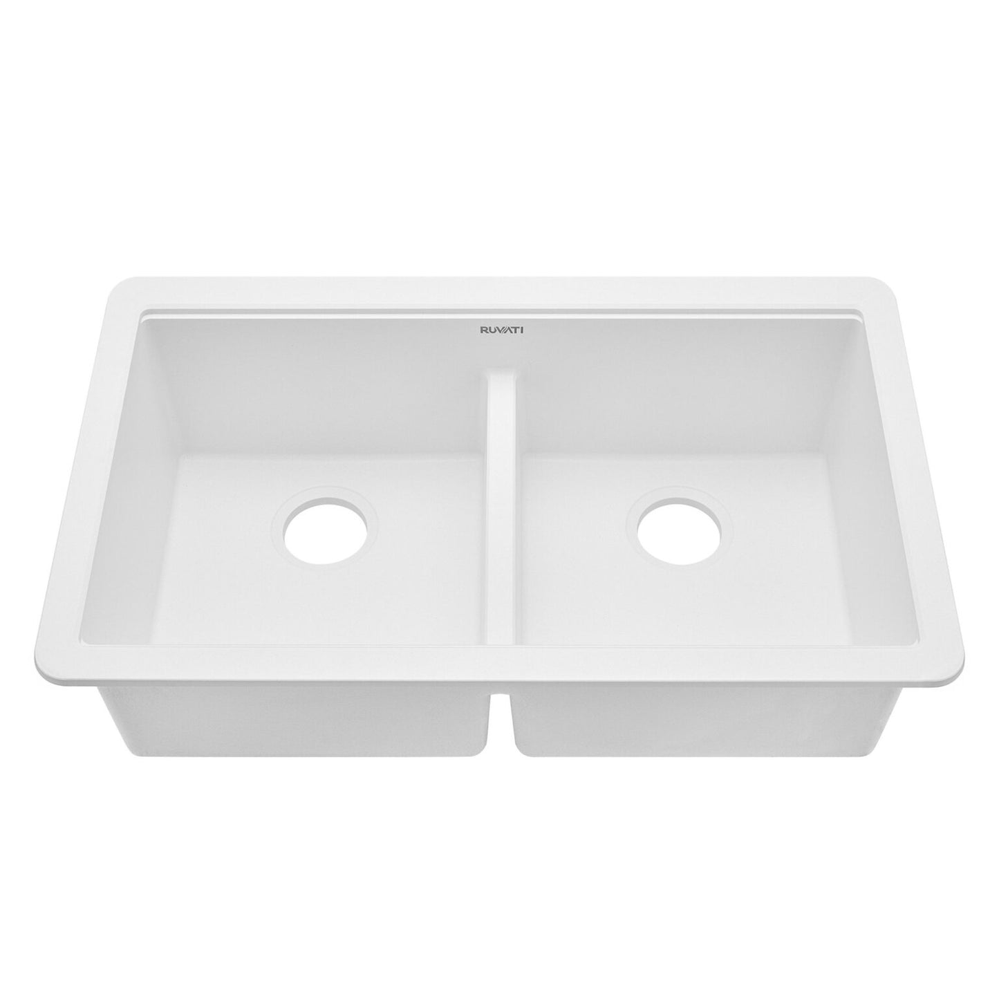 Ruvati RVG2343 32" Granite Composite Undermount Workstation Sink