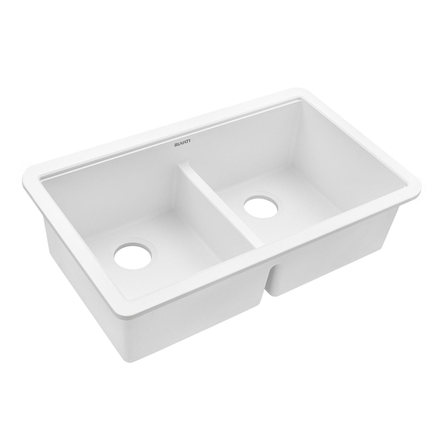 Ruvati RVG2343 32" Granite Composite Undermount Workstation Sink