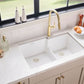 Ruvati epiGranite RVG2347 33" Undermount Double Bowl Kitchen Sink with Low Divide