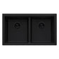 Ruvati RVG2385 33" Granite Composite Undermount Low Divide Sink