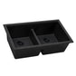 Ruvati RVG2385 33" Granite Composite Undermount Low Divide Sink
