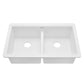 Ruvati RVG2385 33" Granite Composite Undermount Low Divide Sink