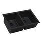 Ruvati RVG2388 32" Granite Composite Undermount Double Bowl Sink