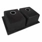 Ruvati RVG2388 32" Granite Composite Undermount Double Bowl Sink