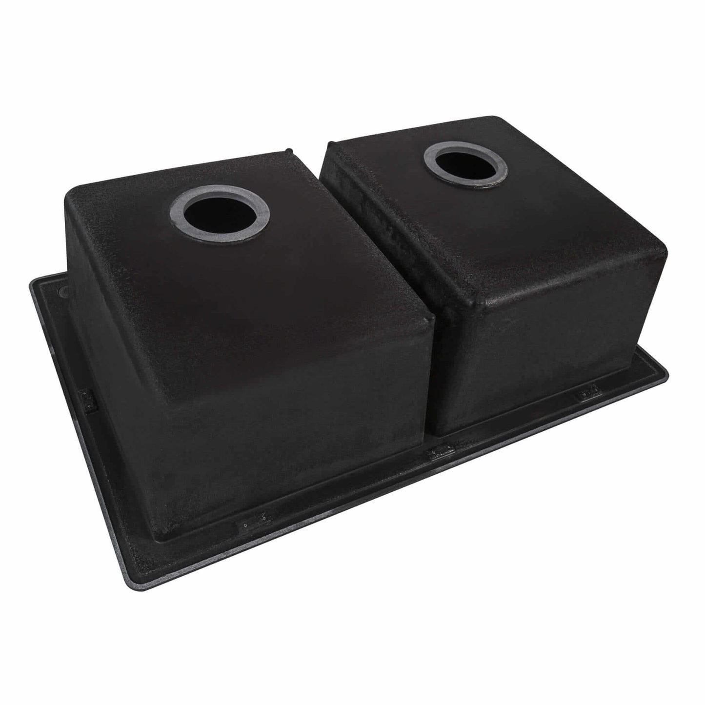 Ruvati RVG2388 32" Granite Composite Undermount Double Bowl Sink