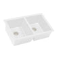 Ruvati RVG2388 32" Granite Composite Undermount Double Bowl Sink