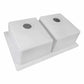 Ruvati RVG2388 32" Granite Composite Undermount Double Bowl Sink