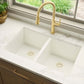 Ruvati RVG2388 32" Granite Composite Undermount Double Bowl Sink