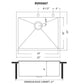 Ruvati 25" Terraza Nano-PVD Topmount Kitchen Sink Single Bowl - RVH5007