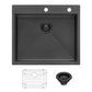 Ruvati 25" Terraza Nano-PVD Topmount Kitchen Sink Single Bowl - RVH5007