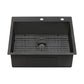 Ruvati 25" Terraza Nano-PVD Topmount Kitchen Sink Single Bowl - RVH5007