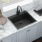 Ruvati 25" Terraza Nano-PVD Topmount Kitchen Sink Single Bowl - RVH5007