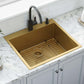 Ruvati 25" Terraza Nano-PVD Topmount Kitchen Sink Single Bowl - RVH5007