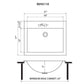 Ruvati 21" x 17" Ariaso Nano-PVD Arc Bowl Bathroom Sink Topmount - RVH5110