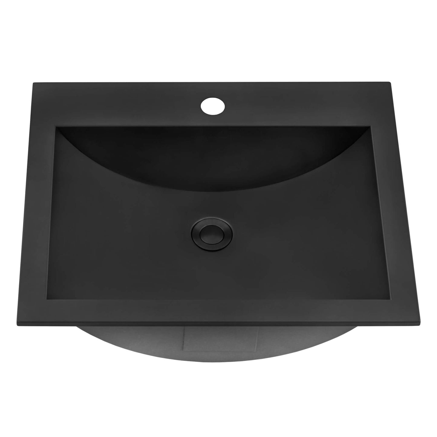 Ruvati 21" x 17" Ariaso Nano-PVD Arc Bowl Bathroom Sink Topmount - RVH5110
