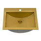 Ruvati 21" x 17" Ariaso Nano-PVD Arc Bowl Bathroom Sink Topmount - RVH5110