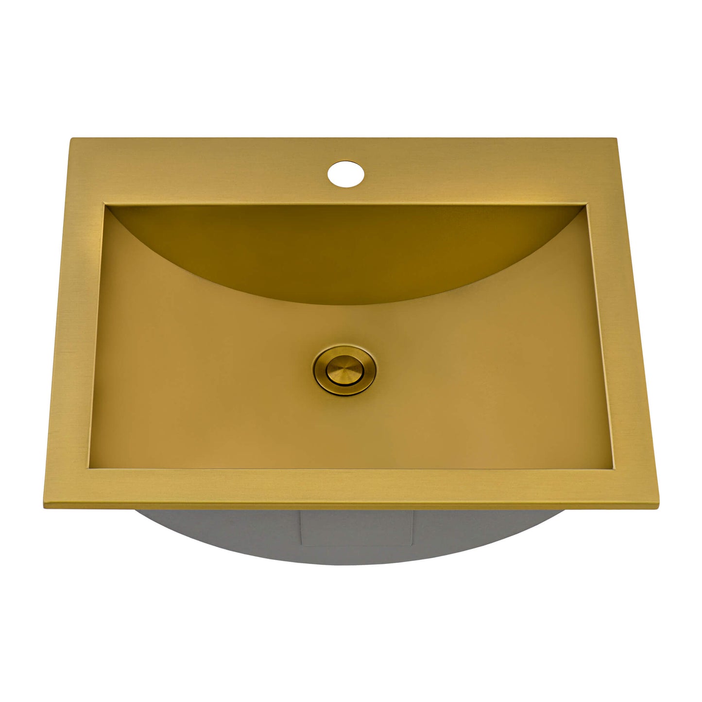 Ruvati 21" x 17" Ariaso Nano-PVD Arc Bowl Bathroom Sink Topmount - RVH5110