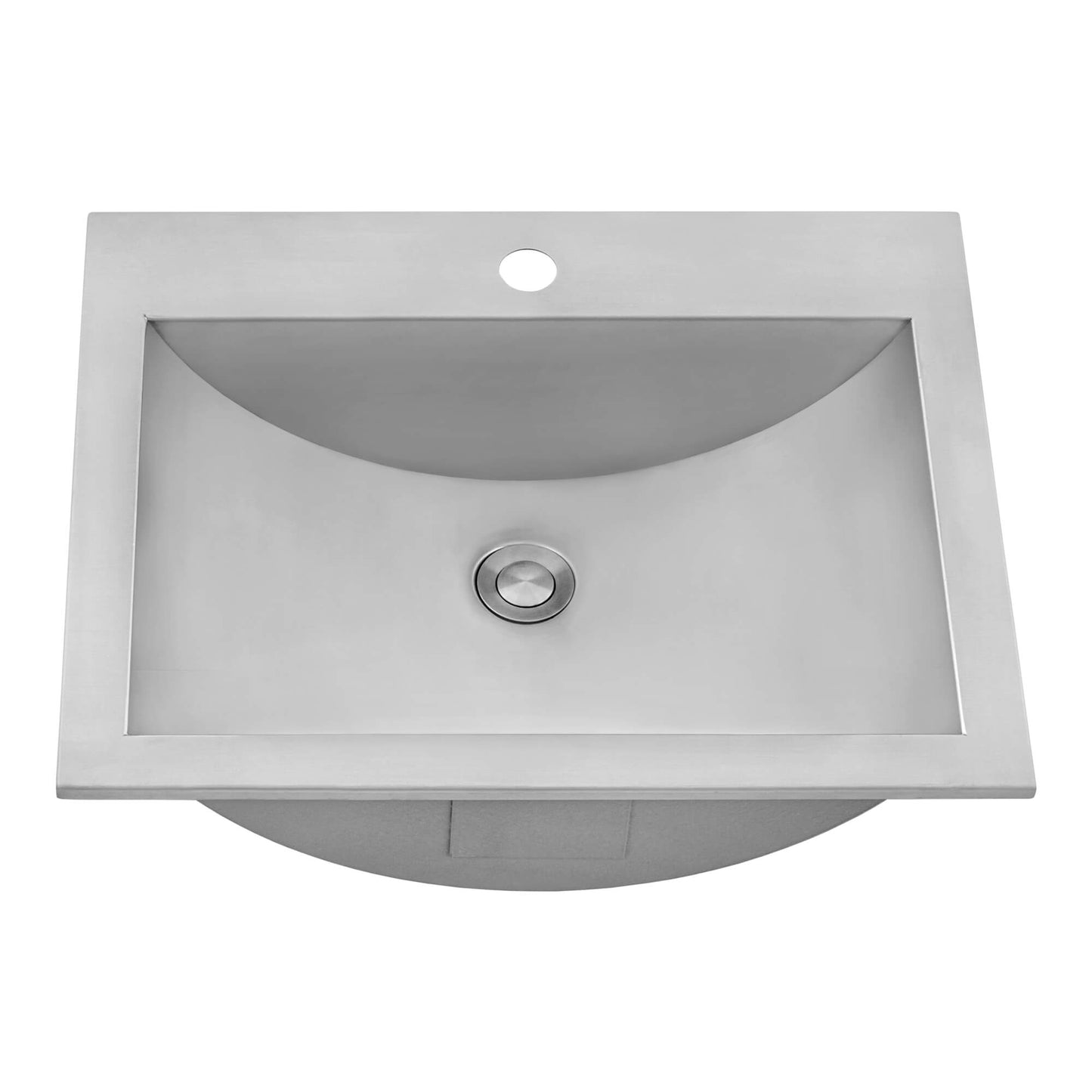 Ruvati 21" x 17" Ariaso Nano-PVD Arc Bowl Bathroom Sink Topmount - RVH5110