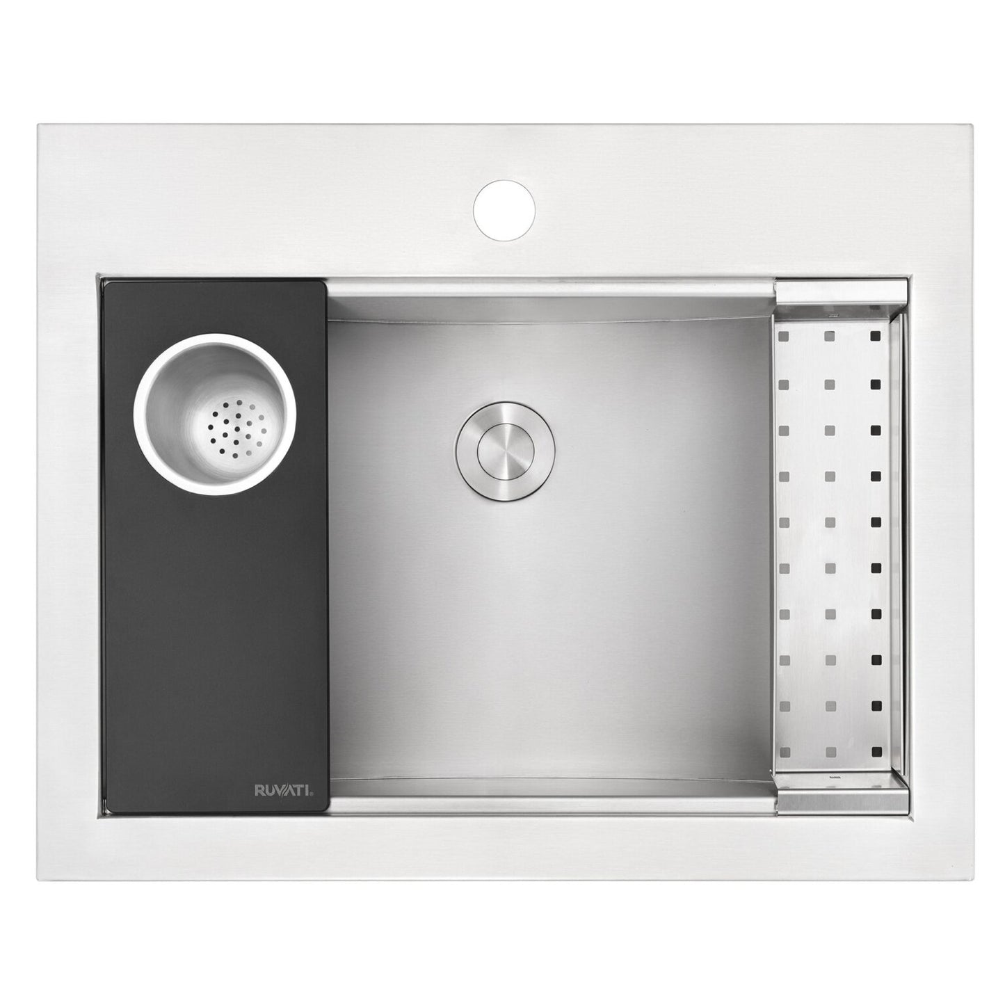 Ruvati 21" x 17" Brenna Workstation Bathroom Sink Topmount - RVH5521ST